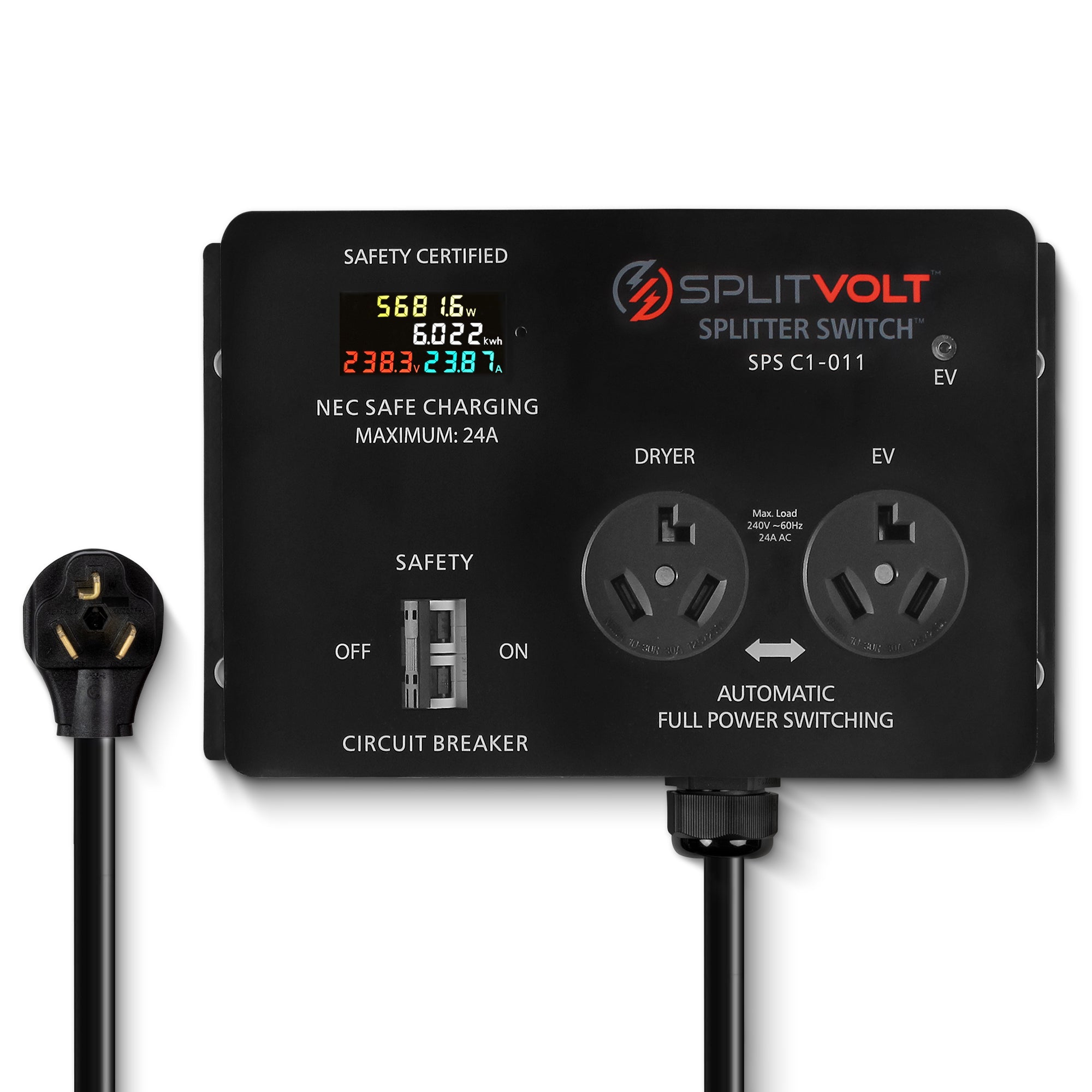 Splitvolt Safety Certified Splitter Switch NEMA 10-30